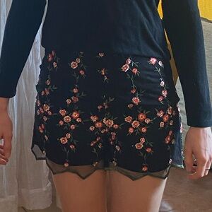 Embroidered Shorts